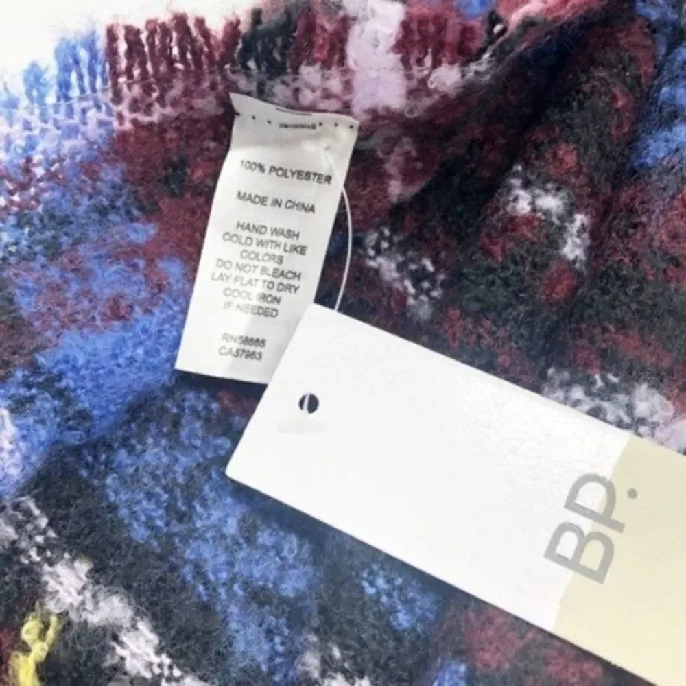 BP. Multicolor Boucle Tassel Scarf